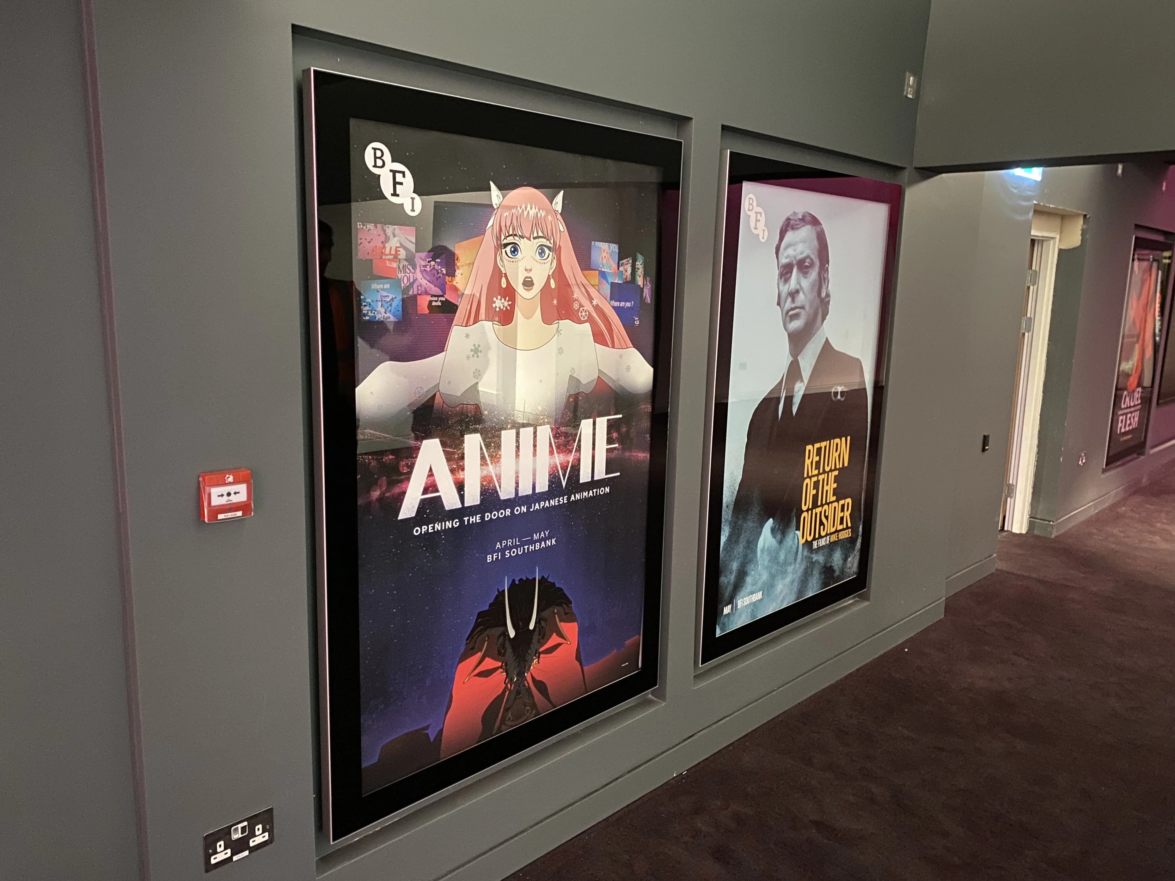 British Film Institute poster case installation by CVB Technical Solutions - professional display solutions for cultural institutions